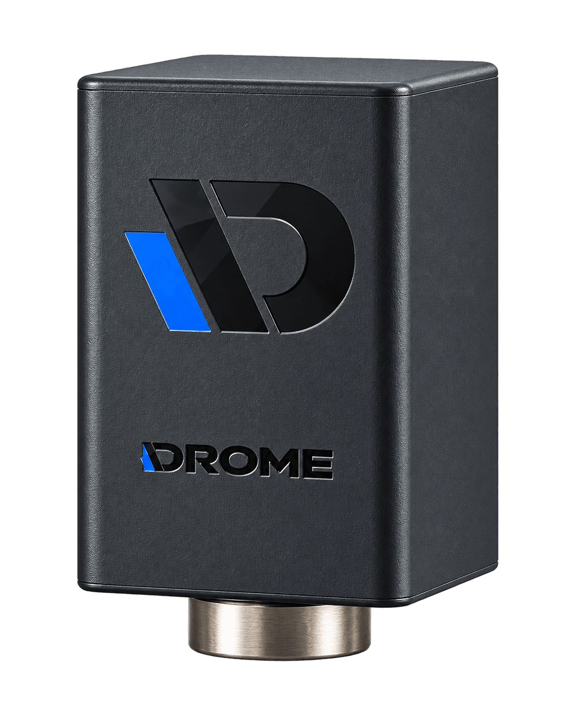 DROME SVM Vibration Sensor, black metal body with a threaded base