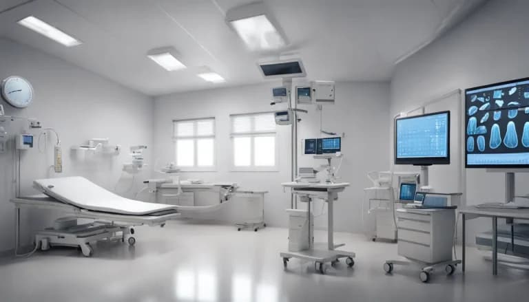 Profissional de saúde monitora temperatura em sala de hospital, destacando a importância do monitoramento na cadeia do frio na área da saúde.