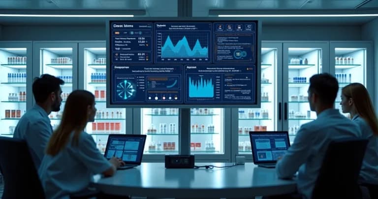 Tela de plataforma SaaS exibindo dados em tempo real de sensores IoT para monitoramento de insumos sensíveis à temperatura