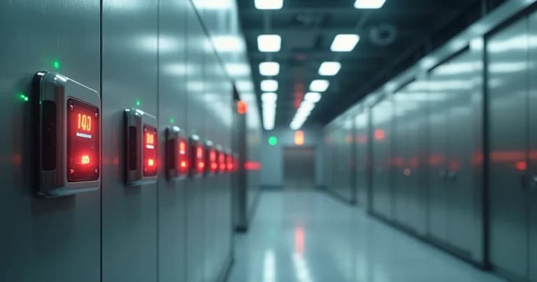 Rede de sensores IoT destacando ponto de falha na comunicação com o gateway