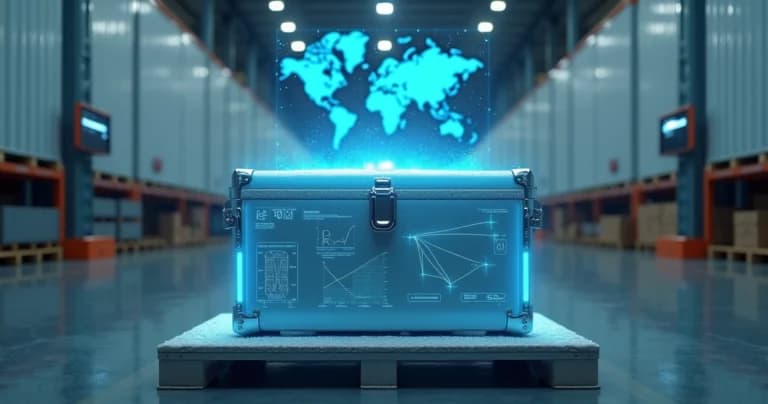 Gêmeo digital holográfico de caixa térmica conectado a rede de cadeia fria